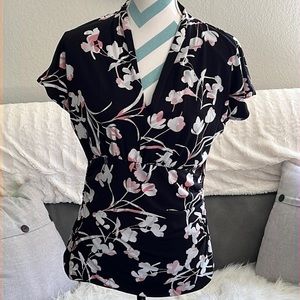 COPY - White House Black Market Floral Blouse